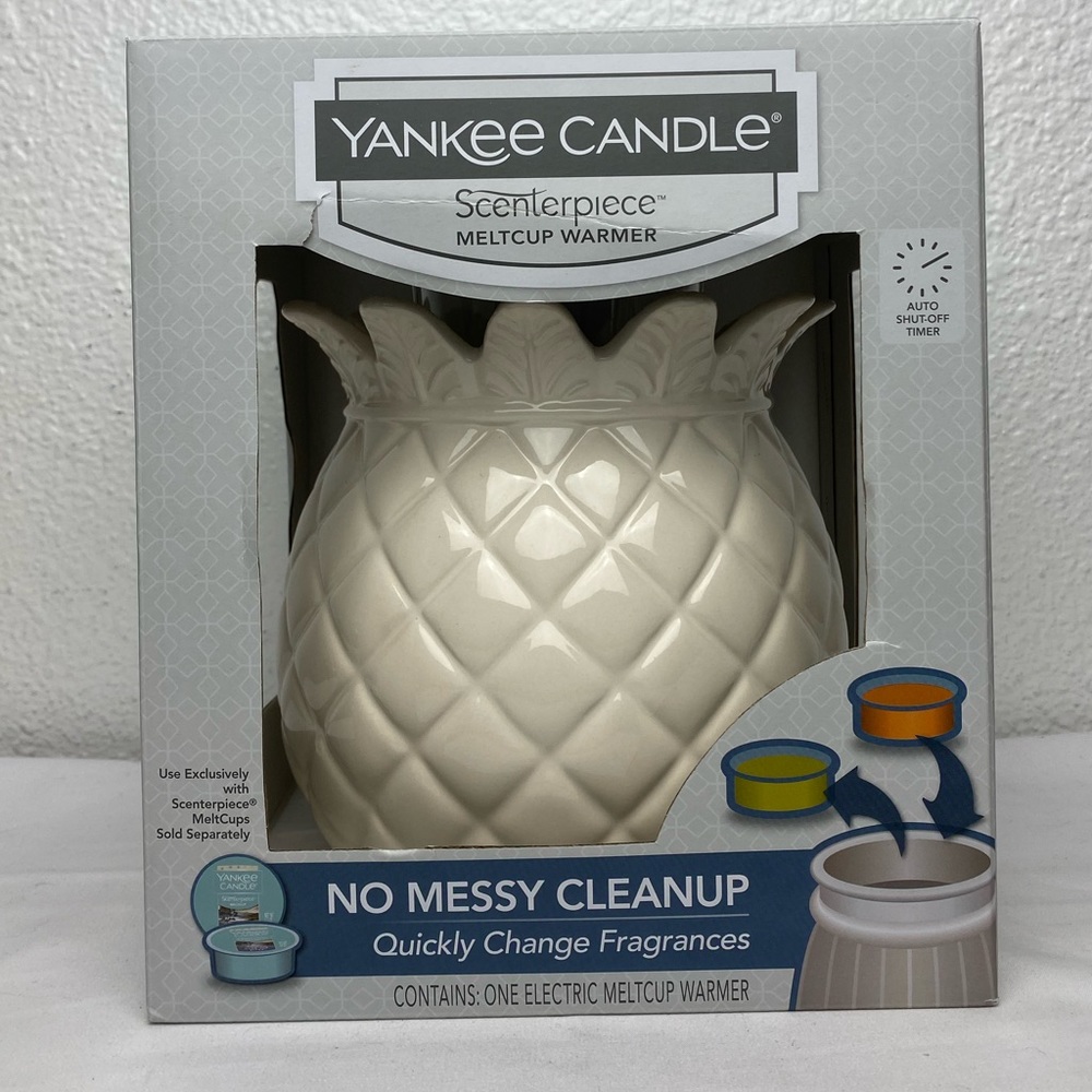 NEW Yankee Candle Scenterpiece pineapple with timer easy melt cup warmer